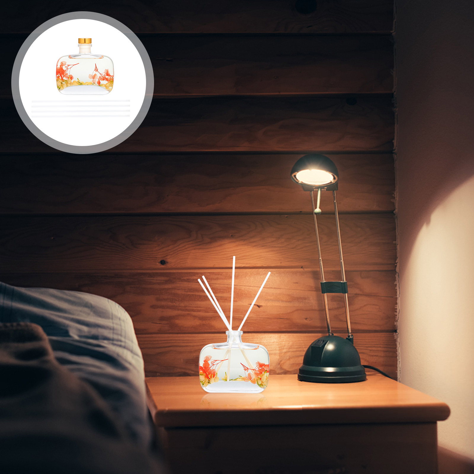 1Set Rattan Stick Aroma Oil Di - Home Fragrance Leather Diffuser reseña y precio