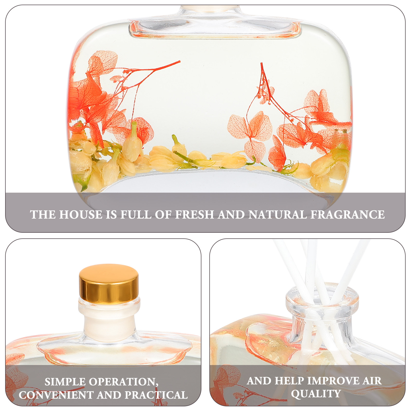 1Set Rattan Stick Aroma Oil Di - Home Fragrance Leather Diffuser reseña y precio