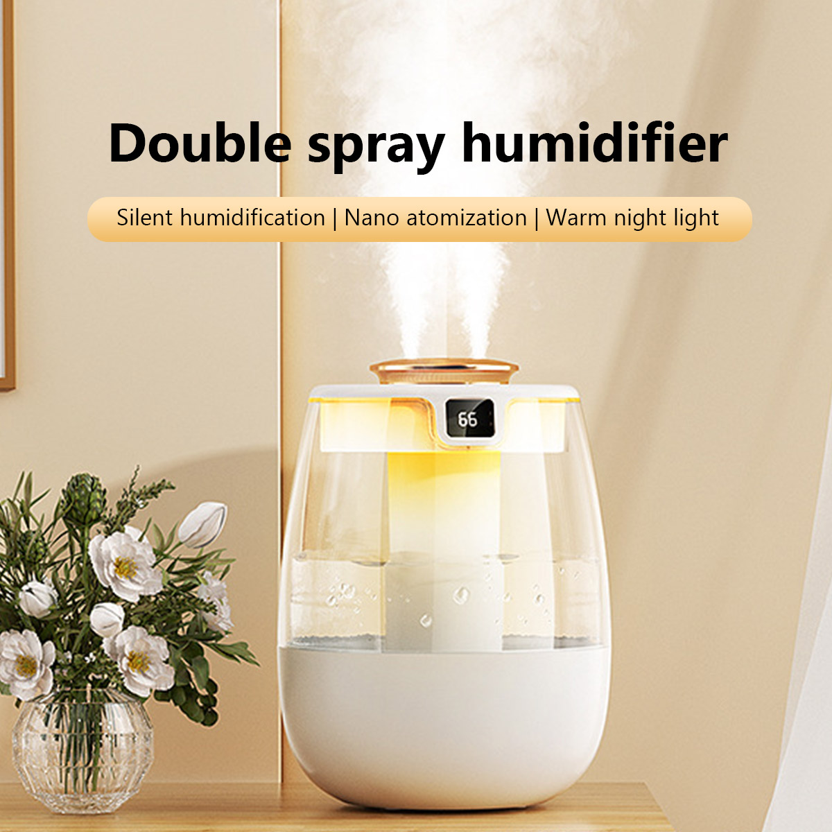 1.3L Air Humidifier Double Spr - Home Fragrance Organic reseña y precio