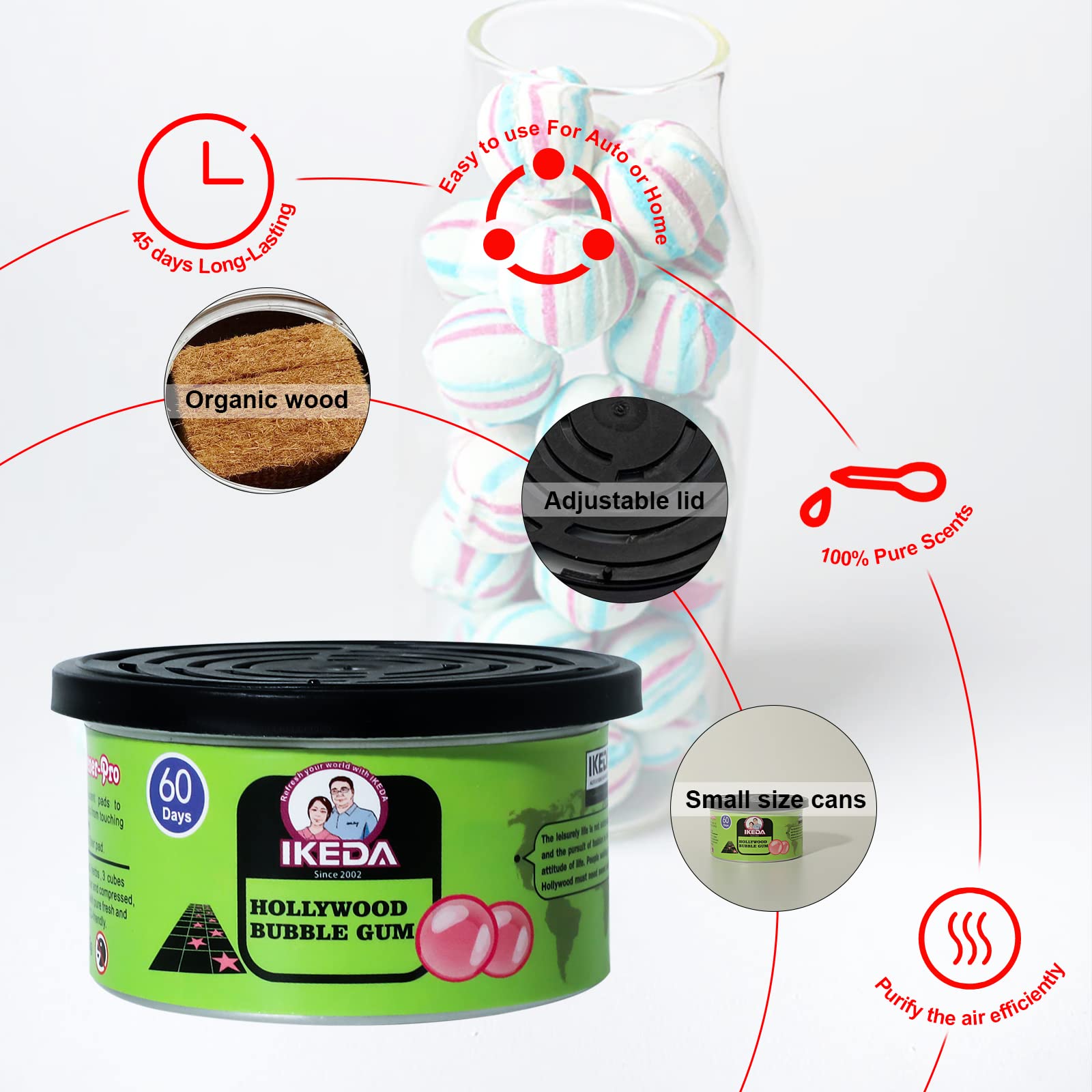 Car Air Freshener: Bubble Gum  - Home Fragrance No 4 reseña y precio