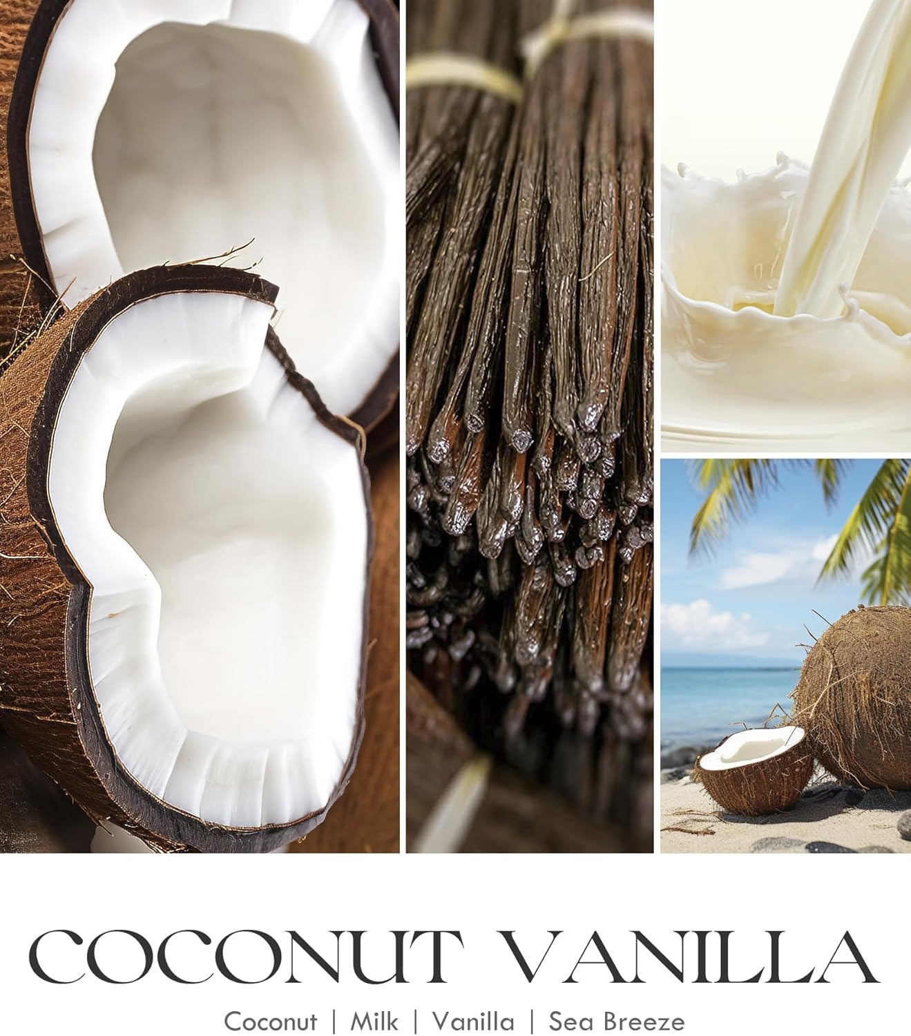 Coconut Vanilla Scented Candle - Home Fragrances reseña y precio