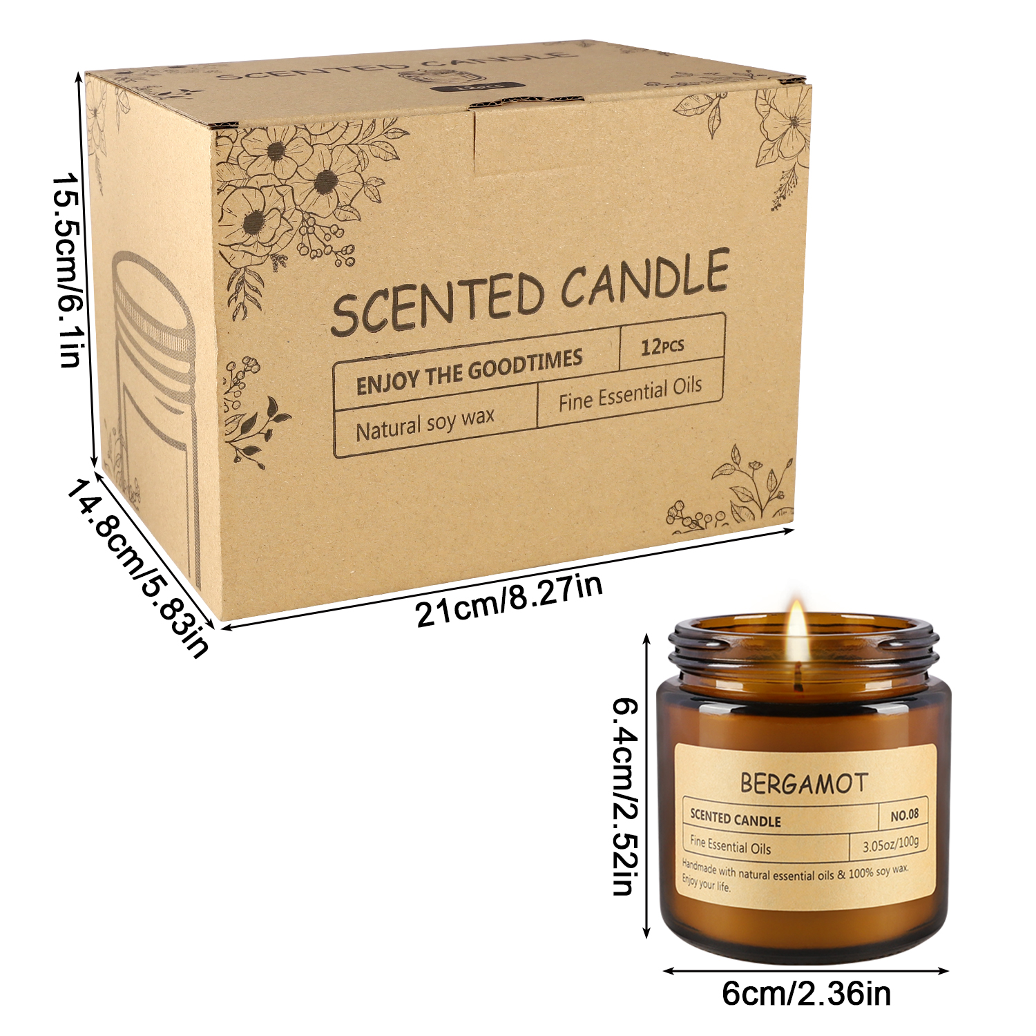 12 sachet scented candles with - Home Fragrances reseña y precio